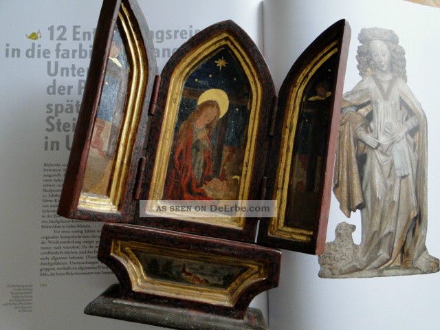 Kleiner Hausaltar Aus Holz Um 1900 Skulpturen & Kruzifixe Bild