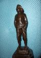 Bronze Figur Seemann Oder Fischer Mit Pfeife Signíert Schmidt - Felling Bronze Bild 6