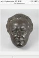 Lauchhammer Bildguss Saudek Goethe Bronze Maske Kunstguss 1931 Übergröße Figur 1900-1949 Bild 1
