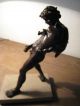 Satyr Mit Weinschlauch Faun Bronze Skulptur 1950-1999 Bild 2