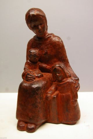 Maria Und Jesu Mutter Figur Mit Kinder M H 1937 Bild