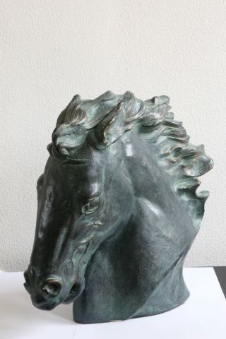 Austin Production Skulptur „flaming Mane“ James Spratt 1989 Pferdekopf Horse Bild
