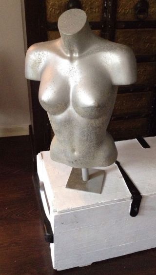 Frauentorso Metall Skulptur Schaufensterpuppe Frau Bild