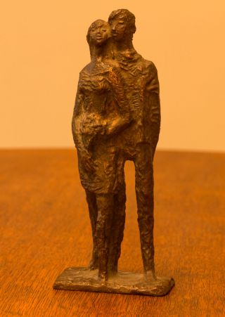 Bronzefigur - Liebespaar - Volker Beier - 70er Jahre Bild