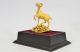 Deko - Trophäe 24k Gold Bronze Sturmbock Figur Heim Tolles Ausstellungsstück Ab 2000 Bild 2