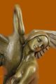 Skulptur Nackte Frau Nach Gennarelli Bronze Mit Schwan Heiße Mystische Figur Ab 2000 Bild 5