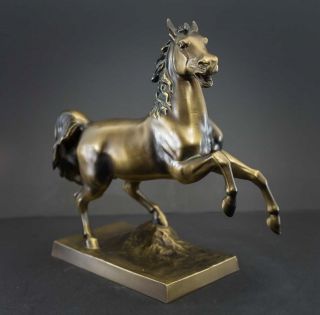 Schöne Pferdefigur,  Metall - Pferd,  Pferdeskulptur Bronziert Deko Reitsport 2,  4 Kg Bild