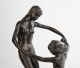 Bronze Skulptur Arthur Lewin - Funcke Spielende Kinder Um1906 1900-1949 Bild 3