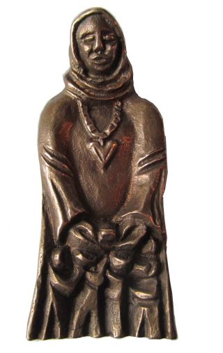 Bronzeplastik Figur Skulptur Schutzmantel Madonna Bild