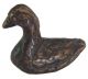 Bronzeplastik Figur Skulptur Gans Schwimmend Bronze Sculpture Goose Floating Ab 2000 Bild 1