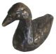 Bronzeplastik Figur Skulptur Gans Schwimmend Bronze Sculpture Goose Floating Ab 2000 Bild 2