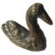 Bronzeplastik Figur Skulptur Schwan Schwimmend Bronze Sculpture Swan Floating Ab 2000 Bild 1