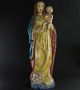 Alte Holz - Madonna Mit Jesuskind,  Hl.  Maria,  Farbig Gefasst,  Schöne Gesichter Skulpturen & Kruzifixe Bild 1