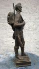 Kuk Soldat Figur 1914 - 1.  Weltkrieg Künstler M.  G.  - Kaiserhymne Auf Sockel 1900-1949 Bild 5