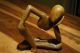 No Body Holz Skulptur Kunst Feng Shui Denker Figur Ohne Bauch Ab 2000 Bild 1