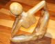 No Body Holz Skulptur Kunst Feng Shui Denker Figur Ohne Bauch Ab 2000 Bild 3