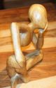 No Body Holz Skulptur Kunst Feng Shui Denker Figur Ohne Bauch Ab 2000 Bild 4