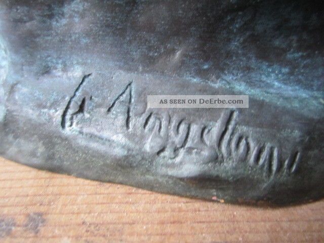 Alberto Angeloni Bronzeskulptur 