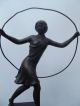 Bronzefigur Reifentanz Signiert Richard W.  Lange Um 1910 1900-1949 Bild 1
