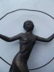 Bronzefigur Reifentanz Signiert Richard W.  Lange Um 1910 1900-1949 Bild 2
