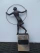 Bronzefigur Reifentanz Signiert Richard W.  Lange Um 1910 1900-1949 Bild 3
