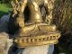 Große Weiße Tara Budda Statue Figur Bronze Ca.  80 Jahre Alt - Seltene Rarität 1900-1949 Bild 2