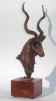 Künstler Bronze Skulptur Antilope,  Kudu - Signiert Houska Ab 2000 Bild 1