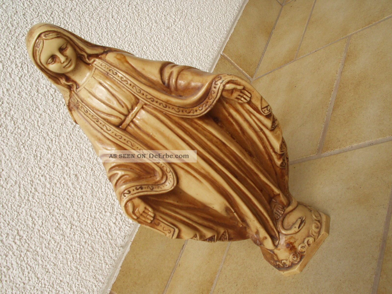Sehr Schöne Massive Hl.  Maria In Perfektem Skulpturen & Kruzifixe Bild