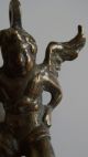 Rar Uralter Bronze Bzw.  Messing Engel Um 1800 Angelot En Laiton Skulpturen & Kruzifixe Bild 5