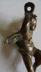 Rar Uralter Bronze Bzw.  Messing Engel Um 1800 Angelot En Laiton Skulpturen & Kruzifixe Bild 6