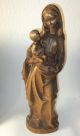 Große Originale Holzschnitzerei Aus Tirol 53cm Maria Mit Kind Skulptur Holzfigur Skulpturen & Kruzifixe Bild 2