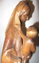 Große Originale Holzschnitzerei Aus Tirol 53cm Maria Mit Kind Skulptur Holzfigur Skulpturen & Kruzifixe Bild 7
