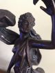 Große Alte Bronzeskulptur Diane Mit Jagdhundund Und Vogel - Signiert J Krile 1900-1949 Bild 1