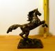 Pferd Figur Pferde Skulptur Aus Metall.  Schöner 18 Cm Hoch. Bronze Bild 1