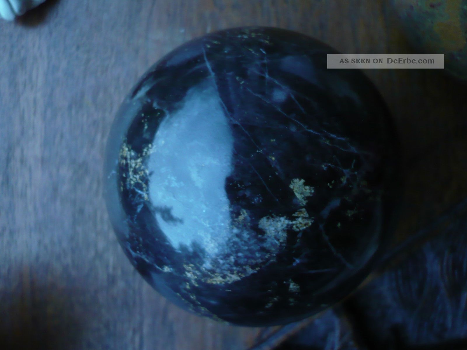 Wunderschöne Marmorierte Stein - Marmorkugel 750 Gramm 1950-1999 Bild