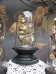 French Shabby Chic Glas Dom Flammende Herzen Votivgaben Gloche Globe Reliquie 1900-1949 Bild 10