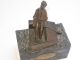 Alte Bronce,  Skulptur,  Fährmann,  Schiffer,  Signiert W.  Metz Berlin 1928 Gew.  1130g 1900-1949 Bild 2