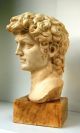 Kopf Des David Von Michelangelo,  Perfekte Kopie,  Signiert G.  Carusi 1950-1999 Bild 3