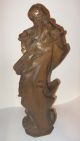 Orig.  Holzschnitzerei Holzfigur 49cm Madonna Maria Skulptur Engelfigur Bayern Skulpturen & Kruzifixe Bild 7