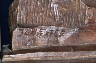 Holzskulptur,  Jul.  Exter Signiert (julius Exter?) Bild