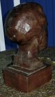 Holzskulptur,  Jul.  Exter Signiert (julius Exter?) 1900-1949 Bild 2
