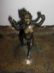 Satyr Faun Silen Figur Bronze Messing Schale Aschenbecher Schmuckschale Um 1900 Bronze Bild 7