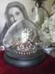 French Shabby Chic Krone Glas Dom Jesulein Crown Couronne Reliquie Exvotomilagos Klosterarbeiten Bild 1