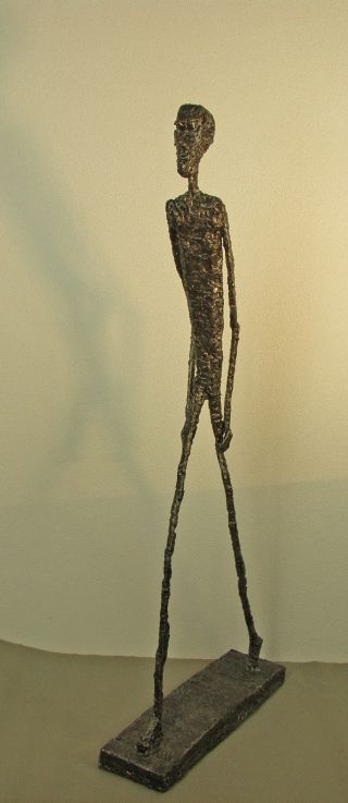 Gehender Mann,  Walking Man,  Eisenskulptur,  Eisenplastik,  Frei Nach A.  Giacometti Bild