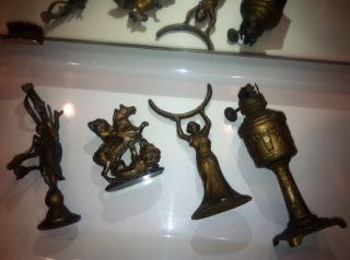 5 Kleine Figuren Bronze/messing,  Alt Bild