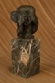 Bronzeskulptur Büste Cockerspaniel Hund Haustier Tier Figur Marmorsockel Ab 2000 Bild 4