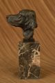 Bronzeskulptur Büste Cockerspaniel Hund Haustier Tier Figur Marmorsockel Ab 2000 Bild 5