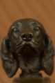 Bronzeskulptur Büste Cockerspaniel Hund Haustier Tier Figur Marmorsockel Ab 2000 Bild 7