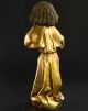 Handgefasster Engel Im Goldenen Gewand Mit Laute,  26 Cm Groß,  1930 Skulpturen & Kruzifixe Bild 5