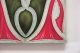 Paar Jugendstil Fliese Kachel,  Art Nouveau Tile,  Tegel Offstein,  Blumen Ornament Nach Form & Funktion Bild 3
